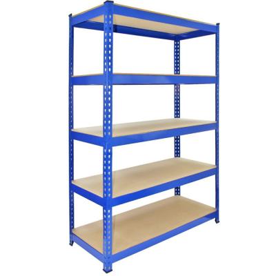 China Corrosion Protection 5 Layers Medium Duty Boltless Warehouse Steel Rack Storage for sale