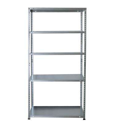 China Corrosion Protection Light Duty Galvanized 5 Tier Bolted Residential Metal Storage Shelves for sale