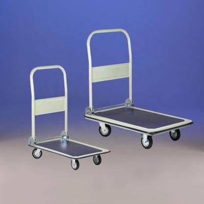 China 4 Wheels 300kg Capacity Folding Platform Hand Trolley Carts for sale