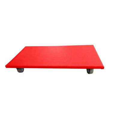 China Moving Objects High Crash With Red PVC TRP Wheel Outdoor Transport Mobile Cart for sale