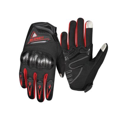 China Men's RS Motorcycle Sales Carbon Fiber Motorcycle Gloves Windproof Warm Windproof Comfortable Full-Finger Breathable Motocross Riding Gloves Men RS Breathable Four-Season for sale