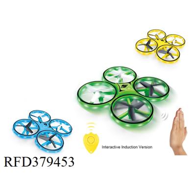 China Altitude Hover LED Drone 2.4GHz RC And Gesture Controlled Wristband Quadcopter With Gravity Sensor for sale