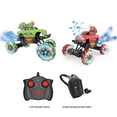 China 1:12 Scale Remote Control Toy RC Hobby Truck Rc Car Hand Stunt Car Water Rising Remote Bomb Truck for sale