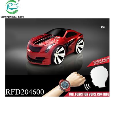 China RC Hobby Watch Voice Control Smart Creative RC Car 2.4GHz Scratch Resistance Toy--Color Vary for sale