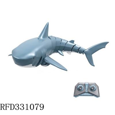 China Hot Selling ABS Works Waterproof Radio Control 2.4G RC Shark Swimming Toy for sale