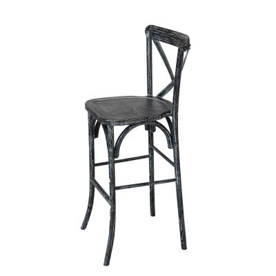 China Bar stools regular black color bar chair furniture wooden barstool bar stool for sale