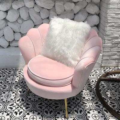 China Pink Velvet Fabric Convertible Restaurant Chair Soft Restaurant Chairs Furniture for sale