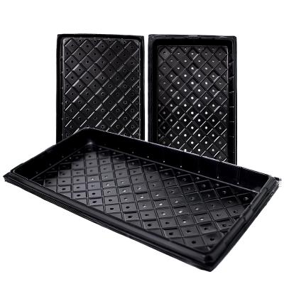 China Eco-friendly Seedling Multiple-holes Planting Seed Seedling Drop Trays Fodder Plant Nursery Trays for sale