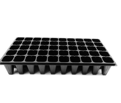 China Eco-friendly Cheap Seed Planting Garden Seedling Trays Bracket Kit Black Plastic Nursery Tray Propagation For Plants for sale