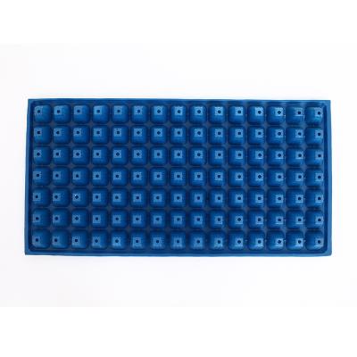 China Eco-friendly Seed Planting Plant 105 Cells Growing Flat Hydroponic Plastic Seed Tray Without Holes For Grass for sale