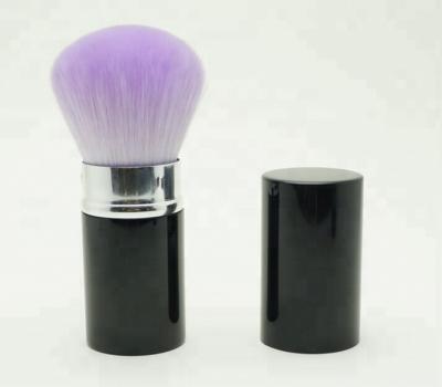 China Retractable Vegan Kabuki Nylon Hair Retractable Kabuki Makeup Brush for sale