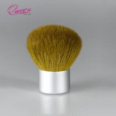 China Custom Logo Factory Vegan Bamboo Handle Flat Brush Kabuki Makeup Brush for sale