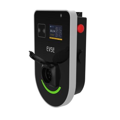 China Business Places Pole-Mounted EV Car Charger OCPP1.6 OCPP2.0 Wallbox Wifi Wall Mounted 4G Ethernet gbt YLEV7K-S1 for sale