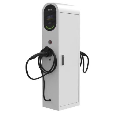 China Dual 7kw 11 22kw EV Dual Charging Station Fast Dual Charger APP YLEV14K-T1 for sale