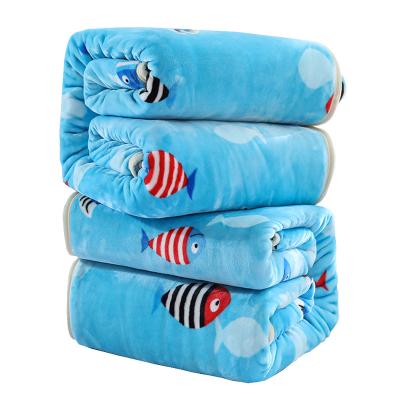 China Travel Bedding Warm Flannel Fleece Blanket Features Bilateral Luxury Fuzzy Soft Microfiber Polyester Anti-Static Pile 300G Blanket for sale