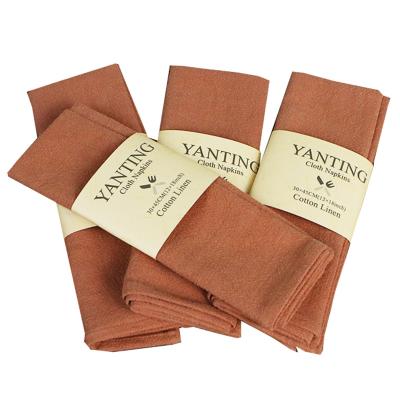 China 30x45cm Linen and Cotton Cloth Table Napkins Comfortable, Rectangle Cloth Dinner or Wedding for Kitchen Tableware, Reusable for Family NC; CHICKEN for sale