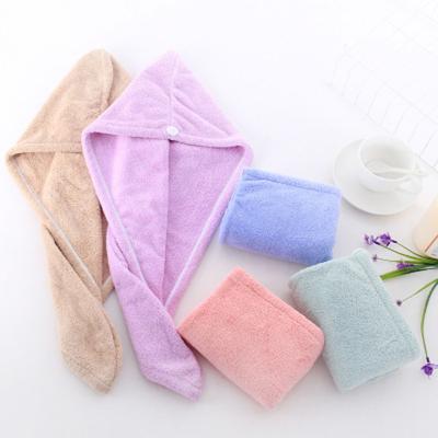 China Ultra Plush Microfiber Hair Towel Wrap QUICK DRY Thick Turban Dry Hair Towel For Adult Women Super Soft Fast Water Absorbent for sale