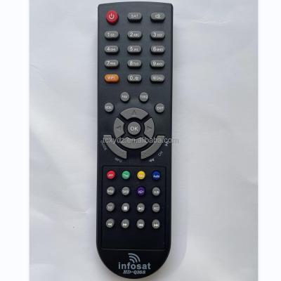 China IR STB Remote Control For INFOSAT HD-Q168 In Black 44 Key IR Remote for sale