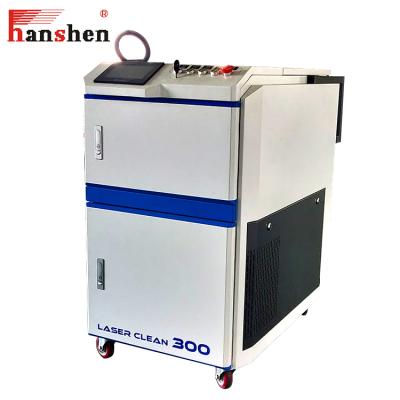 China Handheld & Hanshen Convenient Low Operating Cost High Efficiency Rust Removal Laser Machine Cleaning Price for sale