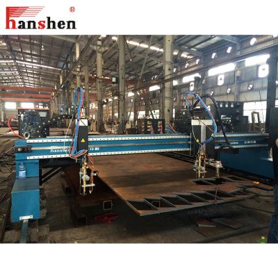 China High quality effective cutting width-800 Hanshen HCG series gantry type width=Total CNC flame/plasma/vertical torch cutting machine for sale