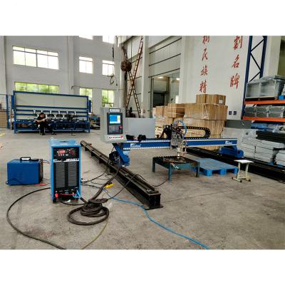 China Horizontal Rail Gauge With Optional Vertical Track Hanshen Easy To Operate CNC Plasma Ganter Cutting Machine For Indoor And Outdoor Cutting for sale