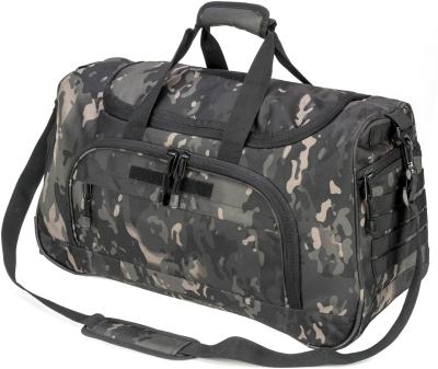 China Durable Zipper Rolling 40L Waterproof Army Displacement Fashionable Sports Camouflage Military Tactical Travel Bag for sale