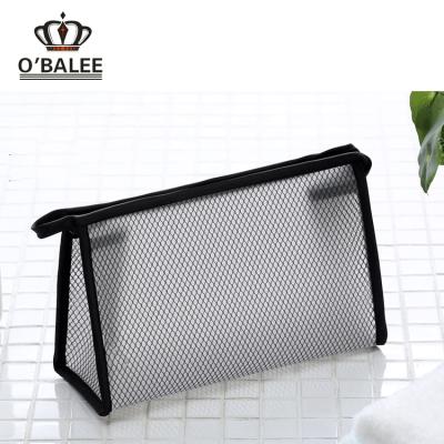 China 2017 Wholesale Plain Online OEM PVC Mesh Durable Clear Plastic Makeup Bags For Women for sale