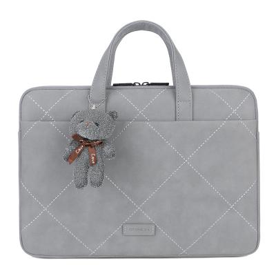 China 2020 Leather Messenger Bag Laptop Shoulder Lady Bags Waterproof Gray White Women Mini Handbags Unisex Cross - Body PU Genuine Leather Messenger Bag for sale