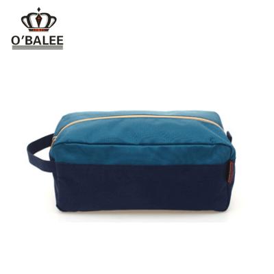 China Durable Amazon Most Popular Custom Logo Low Price Water Resistant Polyester Shoes Pouch Bag With Handle for sale