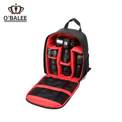 China Durable New Design Professional Waterproof Black Dslr Camera Backpack With Multi Function for sale