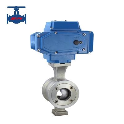 China Stainless Steel Electric Ball Valve V Shaped With Perfect Regulating Performance for sale