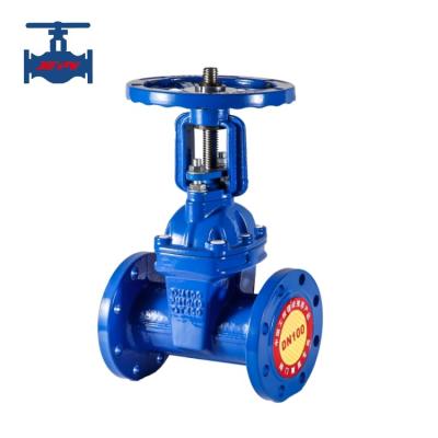 Cina Valvola di porta di ferro flessibile RS Rising Stem Valve Resilient Seated Gate Valve per condotte idriche in vendita