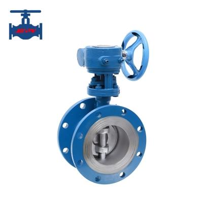 China Gegote staal WCB Flanged Butterfly Valve Triple Offset voor water / stoom en olie gebruik Te koop