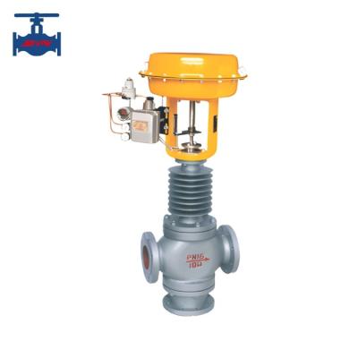 China CF8 Pneumatic Diaphragm Control Valve Three Way Combined Flow Regulating Valve for sale