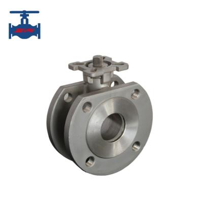 China Italian Type Flange End Ball Valve WCB CF8 CF8M With ISO5211 Mounting Pad for sale