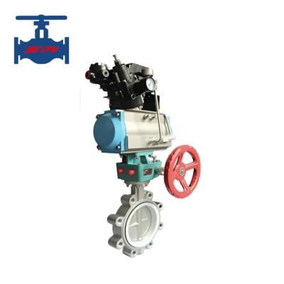 Chine Centerline Butterfly Valve Stainless Steel Lug Type Butterfly Valve With Pneumatic Actuator à vendre