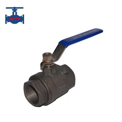 China Two-Piece Type 1000WOG Cast Steel WCB NPT BSP Female Threaded Ball Valve for sale