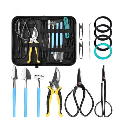 China Best High Quality Custom Made Outdoor Durable 15 Piece Hand Garden Storage Tote Bag Gardening Pruning Tool Kit Set Large for sale