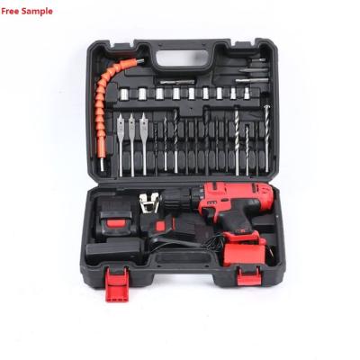 China Repair Brushless Power Drills Hammer Screwdriver Drill Machine 20V Battery Heavy Duty Cordless Hammer Drill Driver 13mm for sale