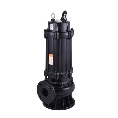 China OEM/ODM Series Acceptable High Head Flow Cast Iron Centrifugal 1.1 Big Water 1.5 2.2kw Submersible Dirty Sewage Pump With Shut Off System for sale