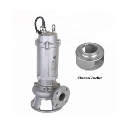 China Large Flow OEM / ODM High Head WQ 304 Stainless Steel Sewage Acceptable Submersible Water Pump for sale