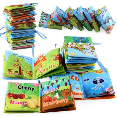 China 6pcs Set Educational BB Cloth Book Preschool Children's Cotton Toys Book JL551/556 for sale