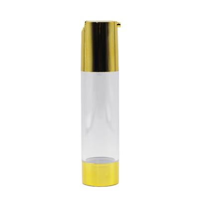 China Durable Customizable Cover Customizable Cylindrical Spiral Cosmetic Plastic Airless Bottle Refillable Airless Bottle for sale