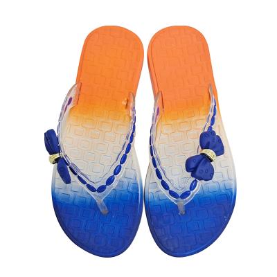 China New fashion trend discount price cheap design women ladies women colorful slippers fail outdoor flip flops for sale