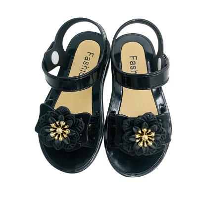 China Summer Black Kids Deodorization Children Outdoor Sandals 8 Year Old Shoes Flat Sandals For Girls Stylish 1 Pairs for sale