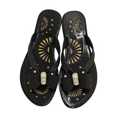 China Design Woman Summer Solid Color PVC Casual Flip Flops Cheap Same Creative/Comfortable/Durable/Non-slip Product Customization for sale