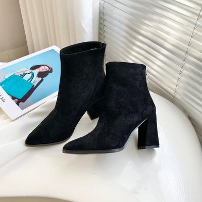 China Fashion Trend Designer New Arrival Ladies High Heal New Boots Heels For Ladies for sale