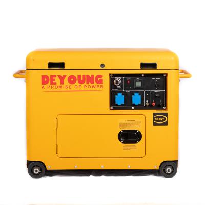 China 6kva 4 stroke air cooled electric start silent diesel generator for sale for sale