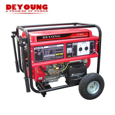 China New Type 50Hz DY6500F(E) Propane Gasoline Generator for sale