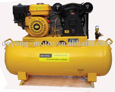 China Gasoline lubricated air compressor for sale